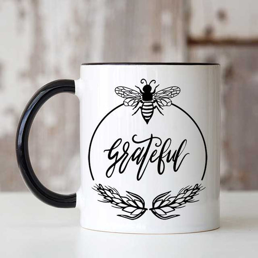 Bee Grateful - Bee Theme Wholesale Mug - Grace Mercantile Collection