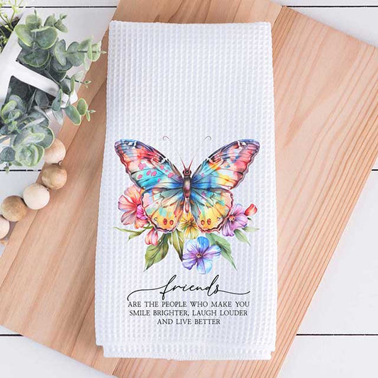 Cute Wholesale Tea Towels - Butterfly Friendship