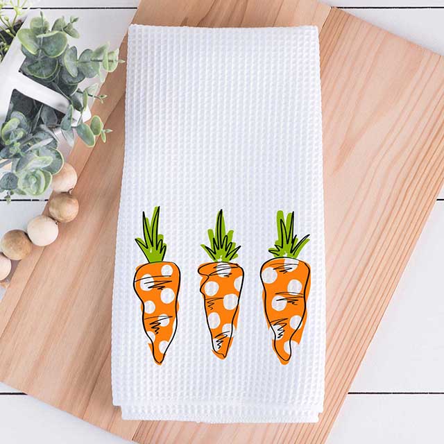 Wholesale Tea Towels - Carrots Watercolor