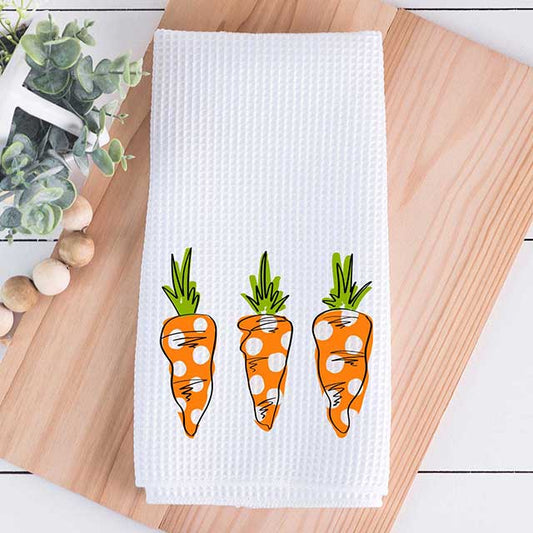 Wholesale Tea Towels - Carrots Watercolor