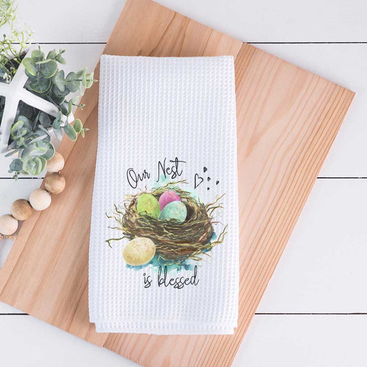 Wholesale Tea Towels - Our Nest is Blessed