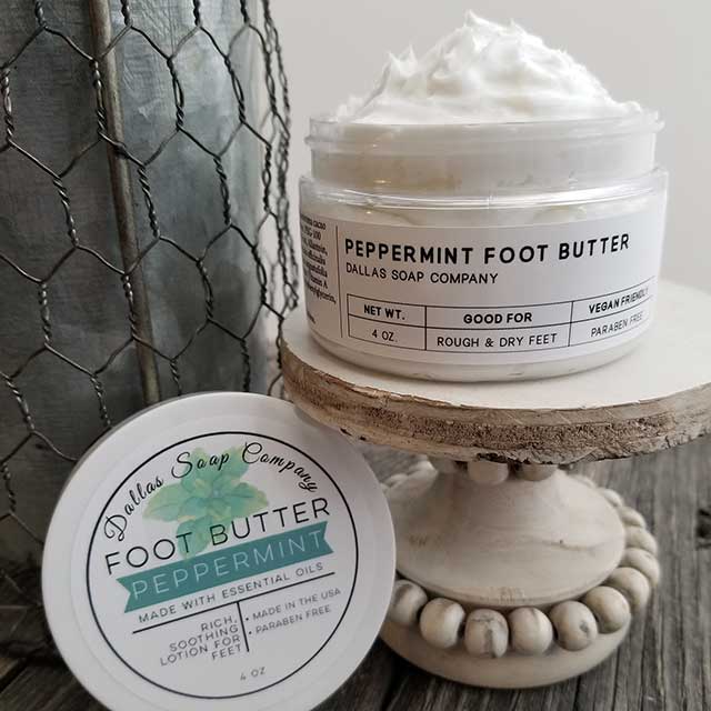 Wholesale Foot Care Products, Foot Butter, Foot Scrub | Dallas Soap Company - made in Texas
