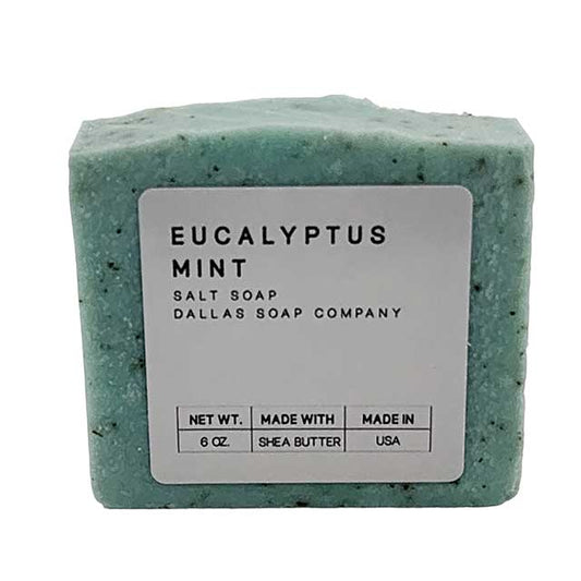 Wholesale Salt Soap - Eucalyptus Mint | Dallas Soap Company Luxury Spa Soap - made in Texas